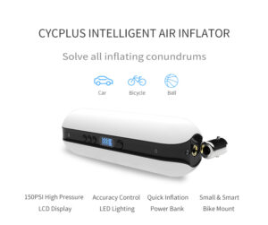 Automatic Air Inflator - Bike Pump White