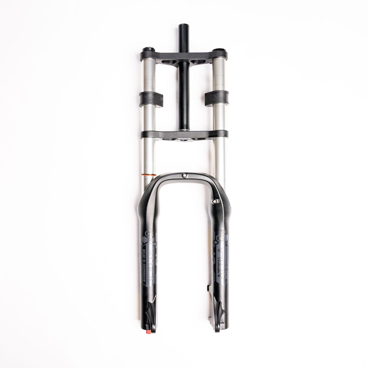 Double Crown Fork eBP Attila 20" x 4"(Black & Silver) Limited Edition - Image 2